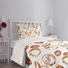 Java Stains Watercolor Bedspread Set