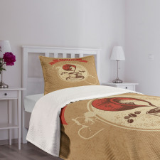 Milky Taste Vintage Look Bedspread Set