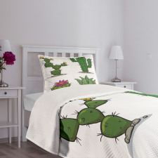 Mexican Flora Pattern Bedspread Set