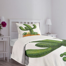 Arid Climate Saguaro Bedspread Set