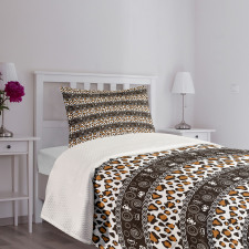 Cheetah Skin Circles Bedspread Set