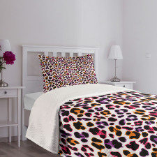 Safari Leopard Animal Motif Bedspread Set