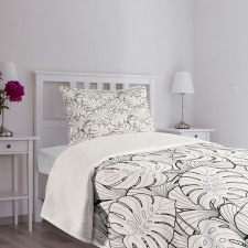 Palm Leafage Bedspread Set