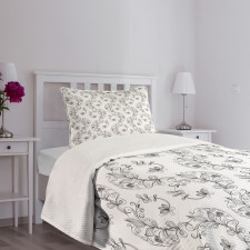 Scroll Lilies Bedspread Set