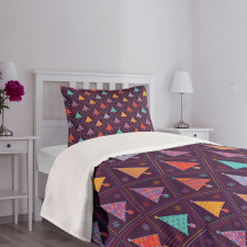 Tree Rhombus Bedspread Set