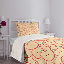 Organic Eating Cartoon Bedspread Set