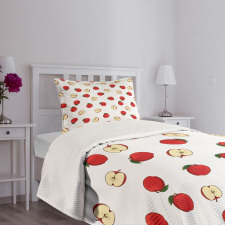 Vibrant Fruit Slices Bedspread Set