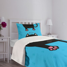 Fat Cat Paws and Tail Bedspread Set