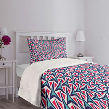 Retro Hipster Abstract Bedspread Set