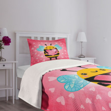 Bumblebee Cartoon Bedspread Set