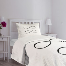 Infinity Monochrome Bedspread Set