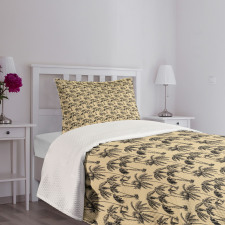 Tropical Palms Hawaii Bedspread Set