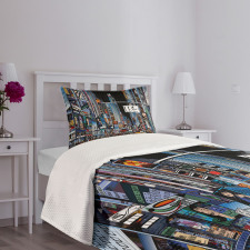 Night Scene New York Bedspread Set