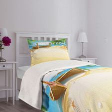 Paradise Island Tropical Bedspread Set