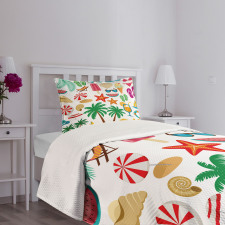 Summer Ice Cream Bedspread Set