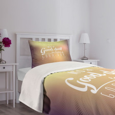 Day Words Bedspread Set