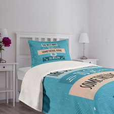 Philosophical Message Bedspread Set