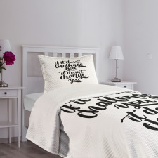 Encouraging Words Bedspread Set