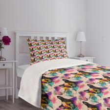 Colorful Crystals Bedspread Set