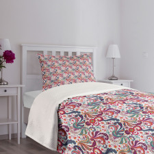 Colorful Floral Bedspread Set