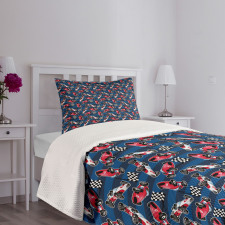 Racing Automobile Sports Bedspread Set