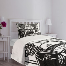 Bride and Groom Bedspread Set