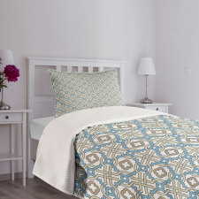 Circular Star Tile Motif Bedspread Set