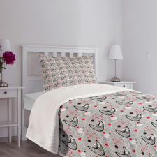 Atomic 50s Design Bedspread Set