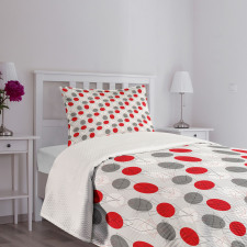 Geometrical Spotty Bedspread Set