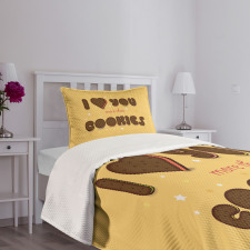 Chocolate Cookie Bedspread Set