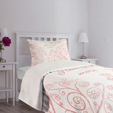 Swirls Love in Spring Bedspread Set