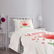 Cartoon Watermelon Bedspread Set