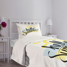 Brush Strokes Art Bedspread Set