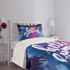 Vivid Night Palms Bedspread Set