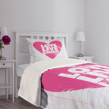 Notebook Words Bedspread Set