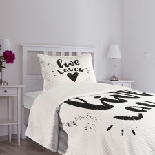 Retro Message Bedspread Set