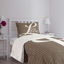 Motivation Word Bedspread Set