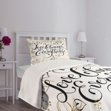 Foliage Pattern Bedspread Set