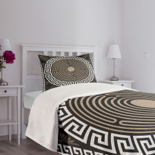 Grecian Fret and Wave Bedspread Set