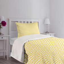 Yellow Roman Tile Bedspread Set