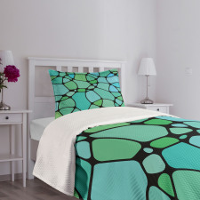 Mosaic Abstract Composition Bedspread Set