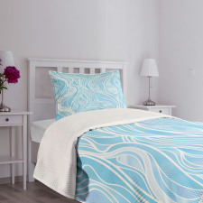 Ornate Wavy Stripes Bedspread Set