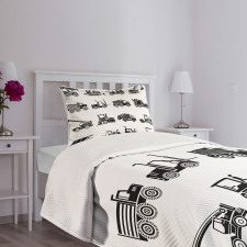 Heavy Machinery Mining Bedspread Set