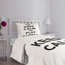 Play Baseball Theme Bedspread Set