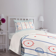 Graphic Field Outline Bedspread Set