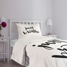 Modern Lettering Bedspread Set