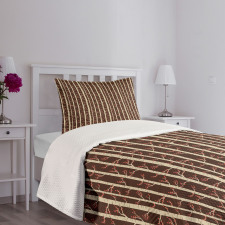 Birch Trees in Autumn Bedspread Set