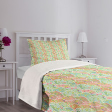 Fresh Foliage Leaf Bedspread Set