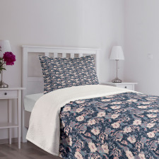 Magnolia and Roses Bedspread Set