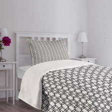 Interlace Squares Bedspread Set